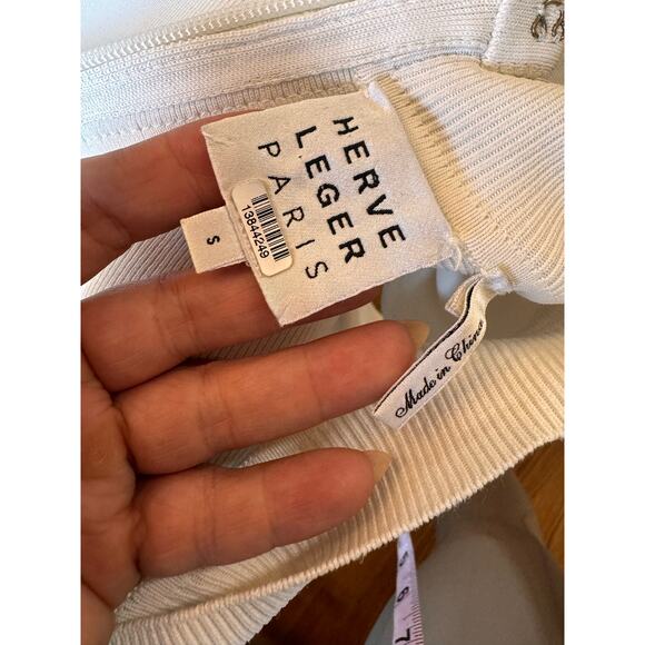 Herve Lenger Paris ivory ICON CUT OUT DRESS size small - Picture 10 of 13